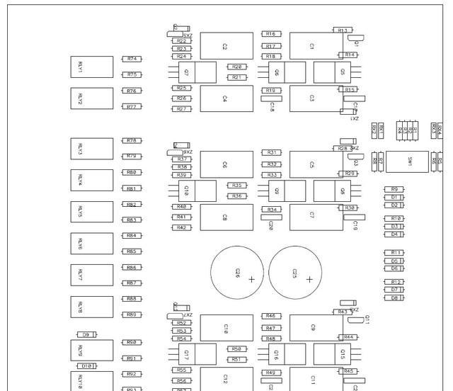 Pass Aleph P v1.7 - PCB Component Layout