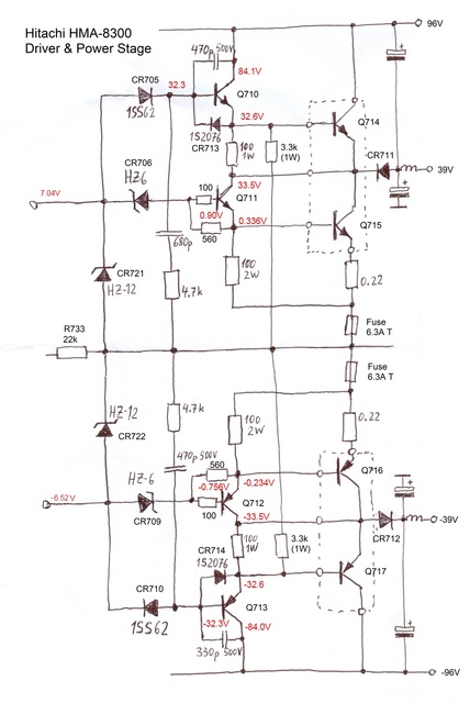 Reparatur Des Hitachi HMA-8300 - Inbetriebnahme Des Rechten Kanals Driver Stages