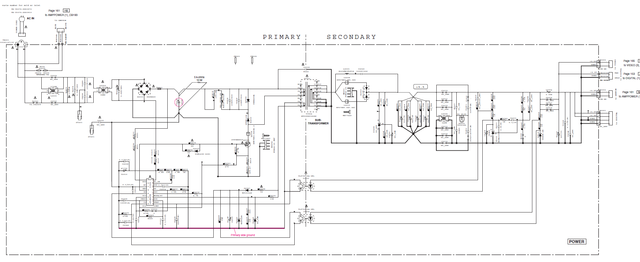 RX A3030 RX V3075 Schematic Detail SMPS Permanent Standby Supply