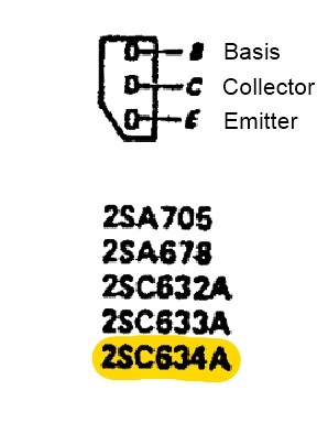 Sony TA 1140 Transistor 2SC634A Pinout In Power Supply Regulation