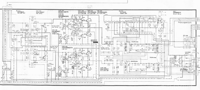 technics_su-v660 schematic detail power amp