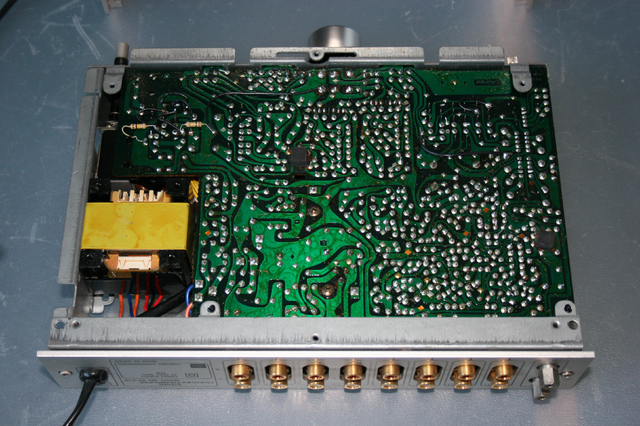 Toshiba Aurex SY C15 Preamplifier Naked Inside PCB Solder Side