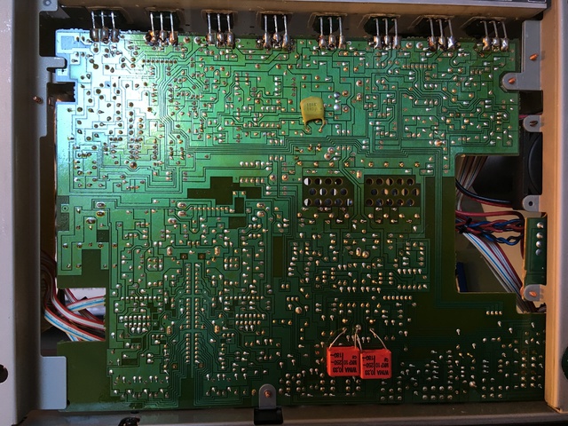 Yamaha A 1020 Inside Naked Pic PCB Solder Side