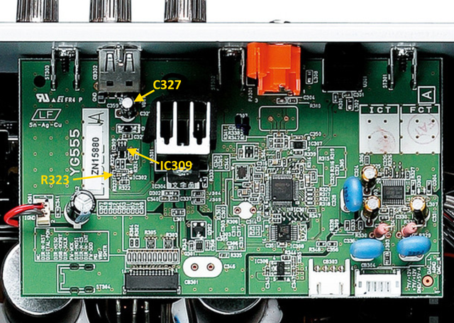 Yamaha A S501 A S301 PCB DIGITAL With USB Current Limiter IC309 And USB 5V Charger Socket