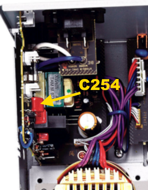 Yamaha A-S700 standby circuit C254 marked