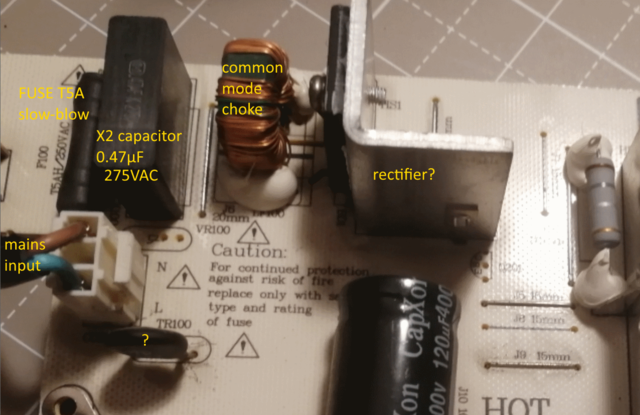 Yamaha BRX-750 Pic Inside Power Supply SMPS