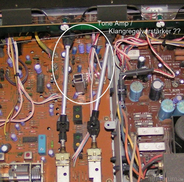 Yamaha CR-640 - Location Of Tone Amp On PCB