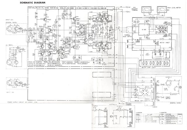 Yamaha P-2200 Schematic