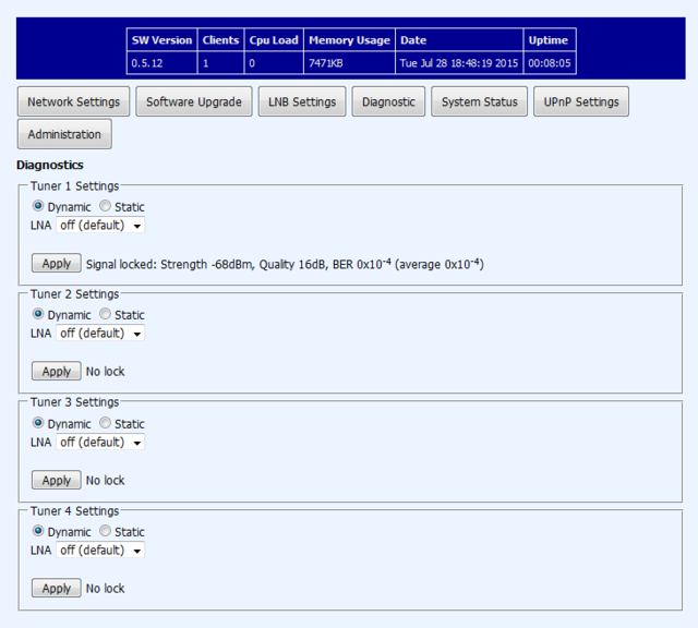 Sat-IP-Config TSS400