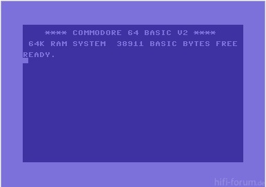 Einschaltmeldung C64