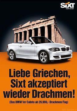 Griechen Anzeige Von Jung Von Matt Sixt War Schon Mal Besser Halfpanorama