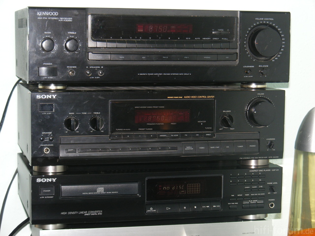 Kenwood KR-A3060, Sony STR-GX290, Sony CDP-211