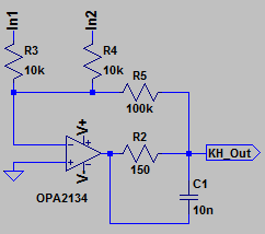 KH Mischverstärker OP2134 V2