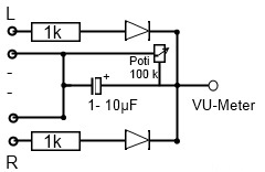 Schaltung fr VU-Meter