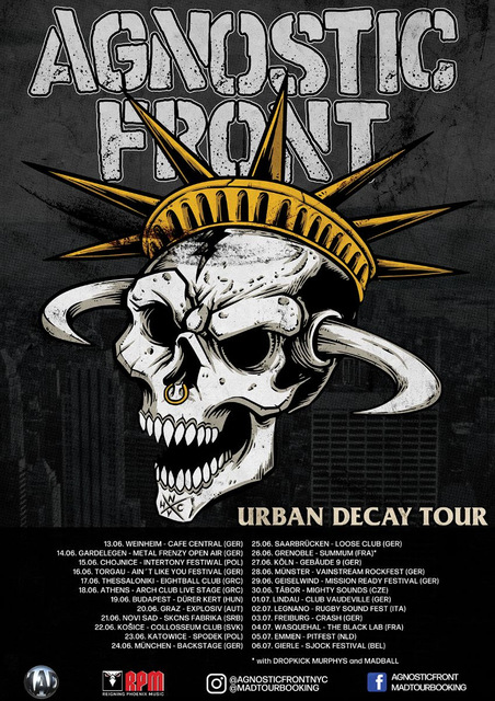 %C2%A9 Agnostic Front Urban Decay Tour 2024