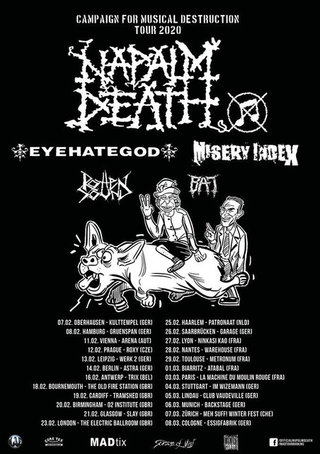 NapalmDeath Tour2020