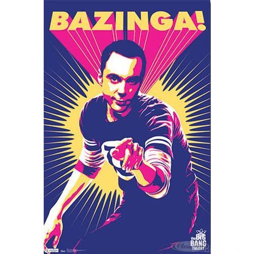 big bang theory poster bazinga