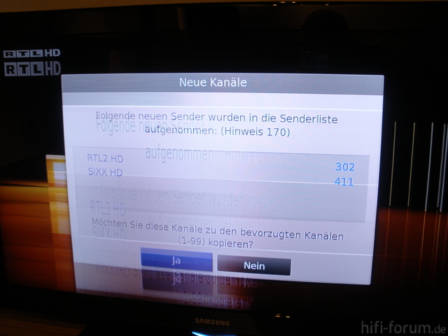 Bildfehler Samsung LE40F86BD