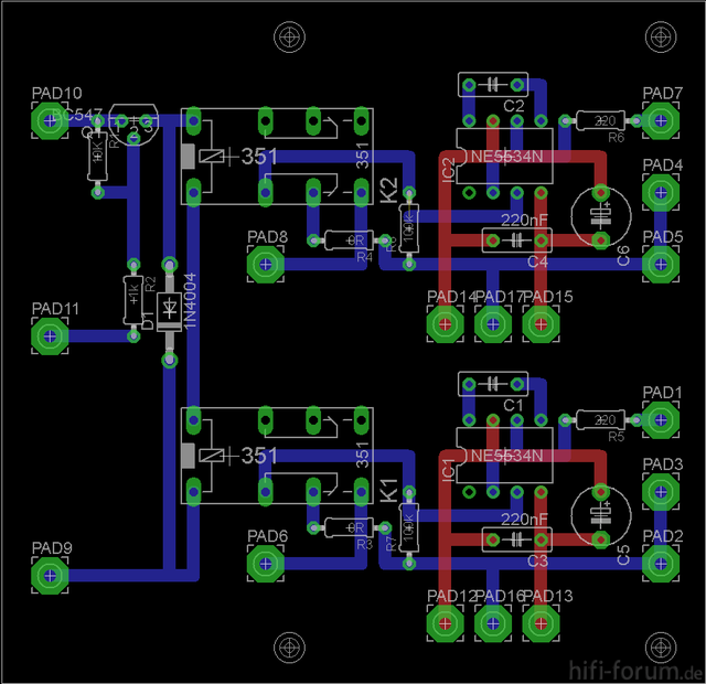 Tape Umschalter Layout