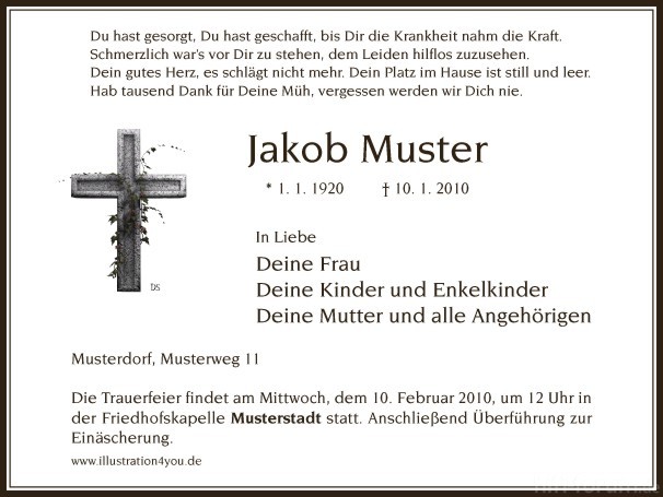 Muster Trauer 07 3 105