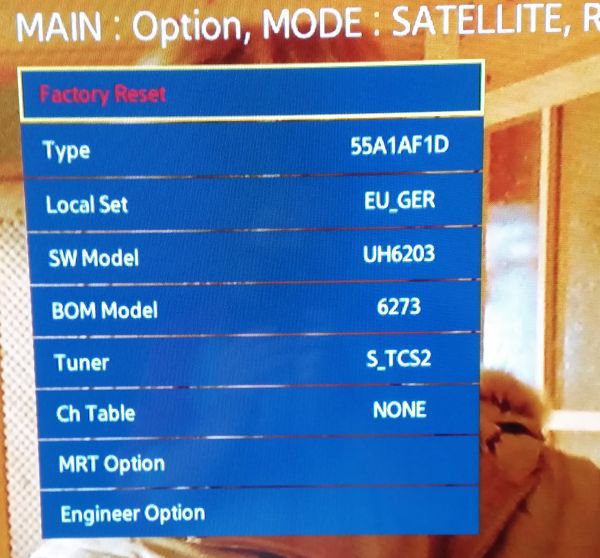 Samsung Service Menu - UE55H6203