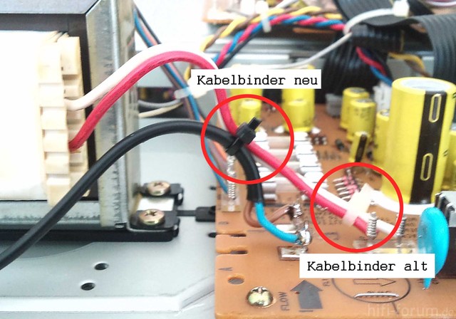 Akai GX 95 SKabelbinder Problem Neu