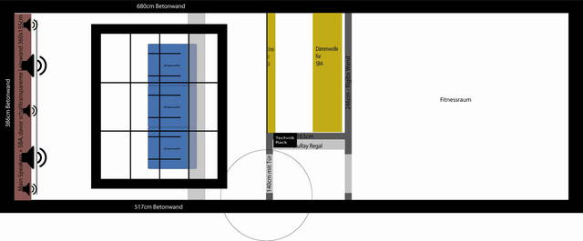 Plan Heimkino Deckensegel