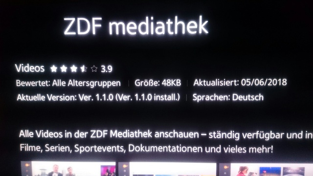 ZDF Mediathek App