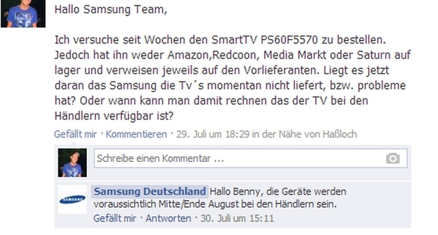 Info von Samsung