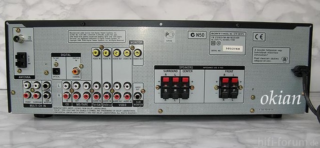 Receiver Rckseite