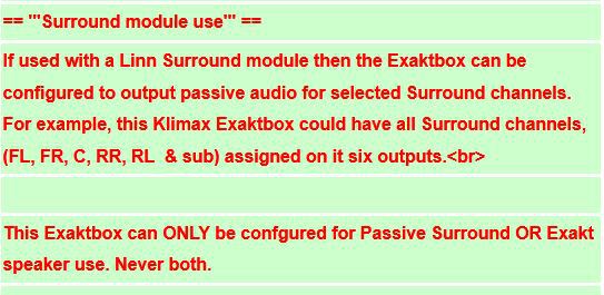 Info zum Surroundmodul