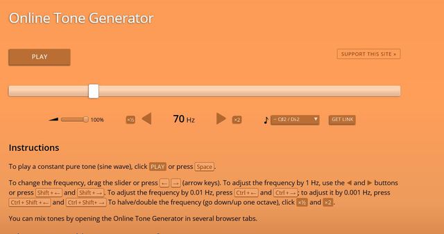 Online Tone Generator