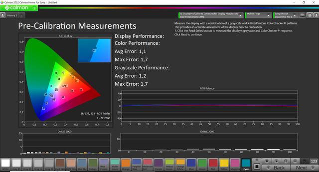 Sony A90J OLED Judd Werkskalibrierung