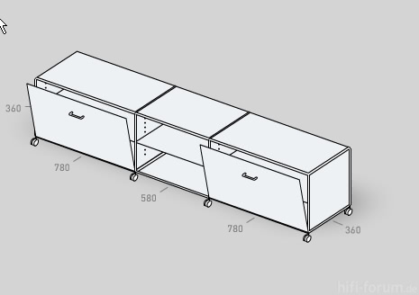 Sideboard (Verkabelung innerhalb Board sichergestellt)