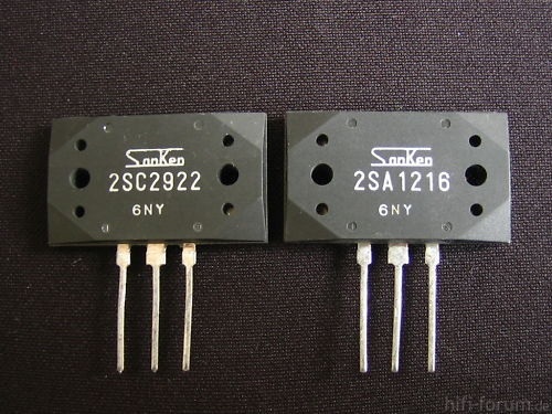 2SA1216 & 2SC2922