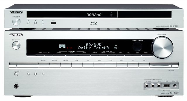 Montage Onkyo BD-SP 309 Silber & TX-SR 509 Silber