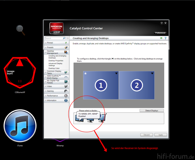 screensho t desktop mit catalyst control center