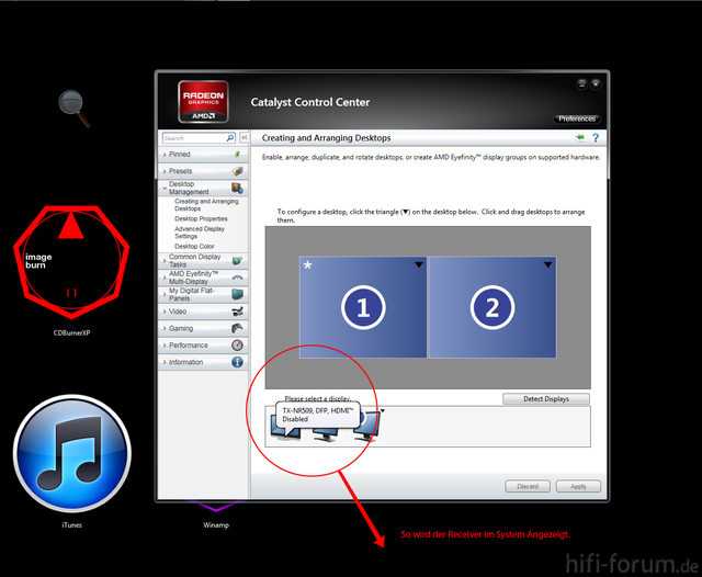 Screensho T Desktop Mit Catalyst Control Center