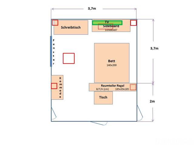 Wohnungsskizze (unmaßstäblich)