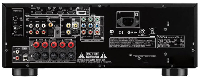 Denon AVR 1311 Rückseite
