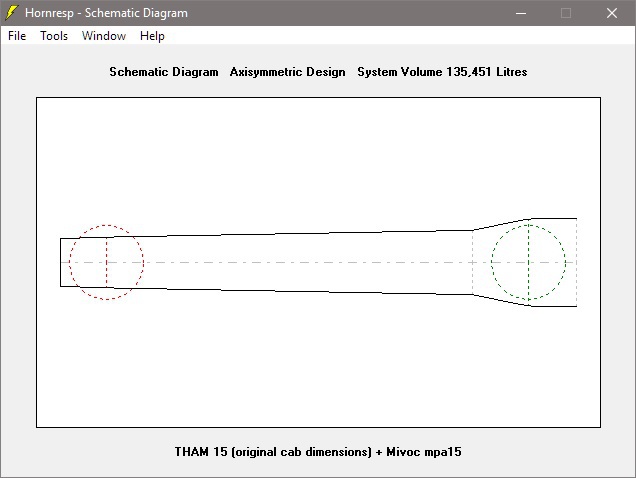 THAM 15 (original Cab Dimensions) + Mivoc Mpa15 (System Volumen)