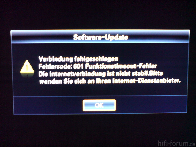 Fehlermeldung Bei Manuellen FW-Update