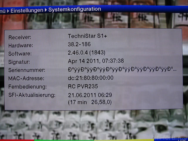 Technisat S1+ spinnt