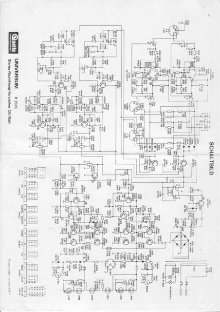 Schaltplan System HiFi 6000 Verstärker