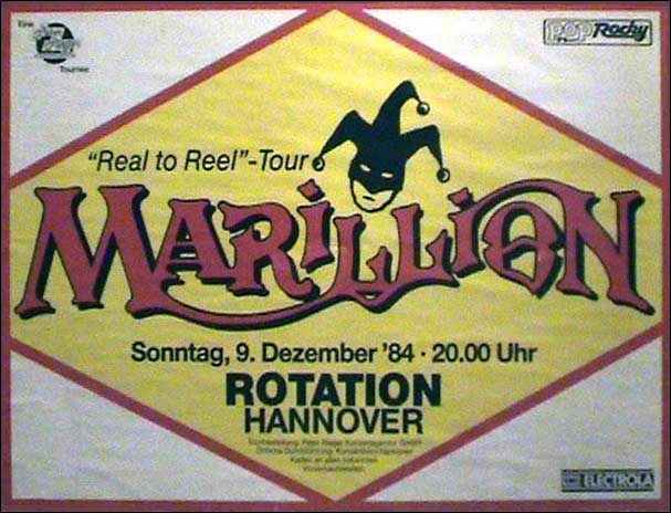 19841209   Marillion, Rotation, Hannover (cancelled)