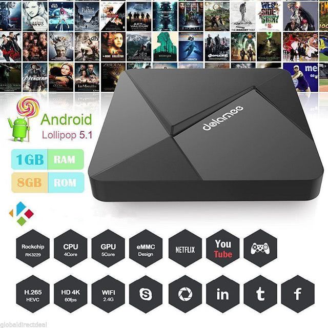 Dolamee D5 TV Box (Rockchip RK3229 Quad-core Cortex A7 1.5GHz 32bit)