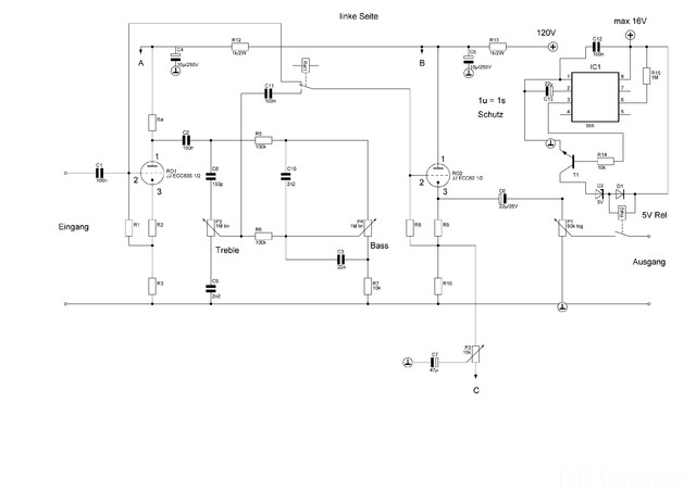 Vorverstärker Braun CSV13 Links 120V