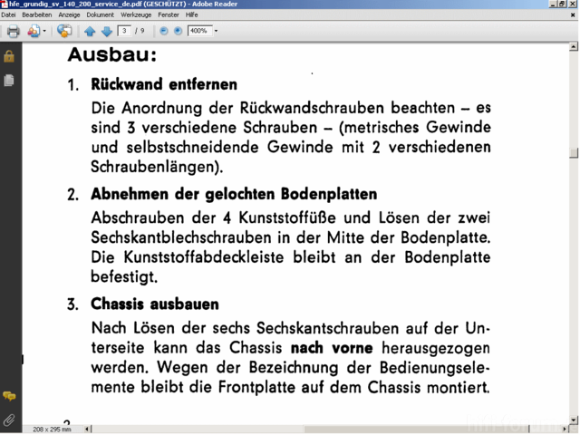 Ausbau