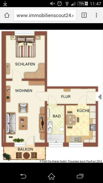 Wohnzimmer Mit Ca 520x330 Mm Wohnfläche 