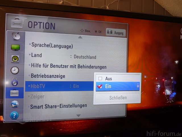 LG 55LW659S HbbTV Aktivieren